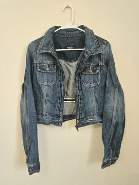 Denim Cropped Jacket | Size L
